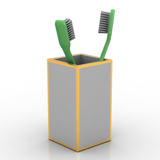 Toothbrush 3D model large preview