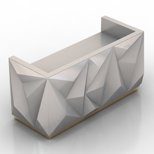 table modern reception desk 3D Model Preview #1d62e794
