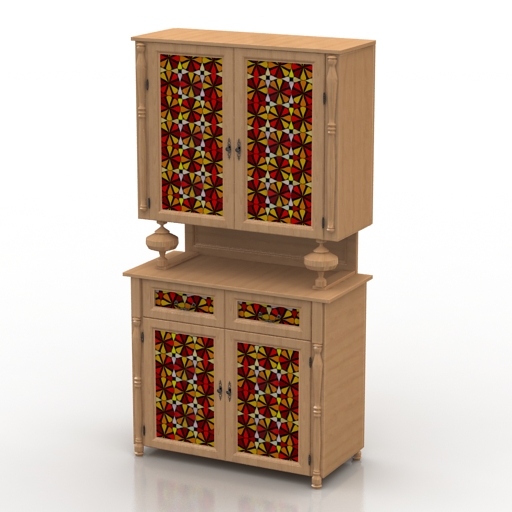 Locker 3D model large preview