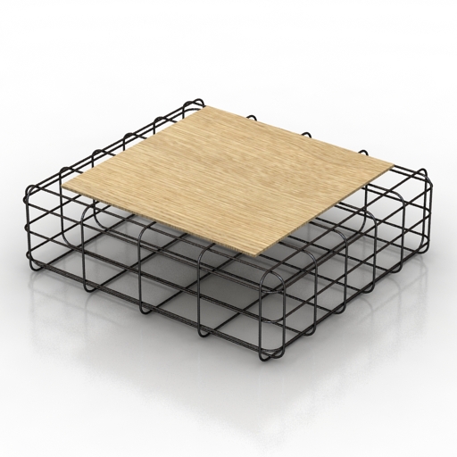 table coffee ronda design wire metal 3D Model Preview #d7006a01