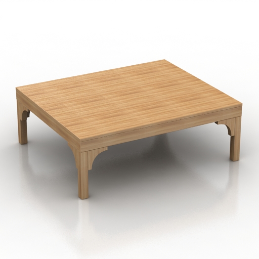 Table 3D model large preview