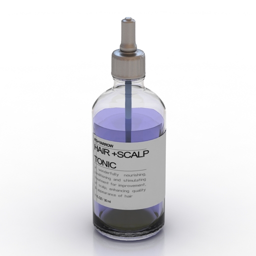 bottle tonic 3D Model Preview #8ad9e616