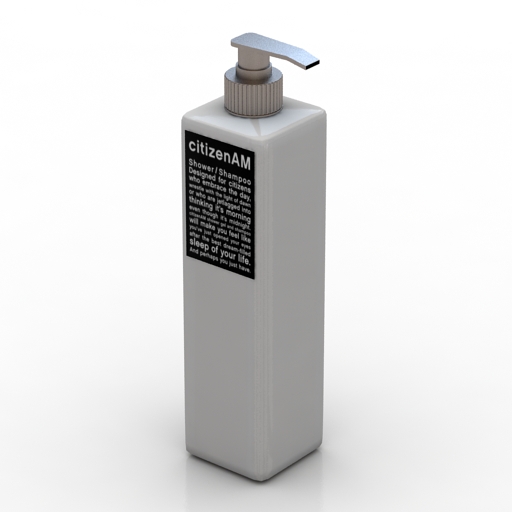 Shampoo 3D model large preview