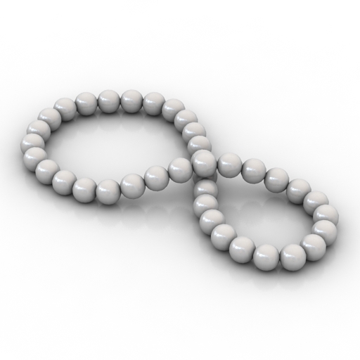 Beads 3D model large preview