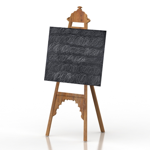 Easel 3D model large preview