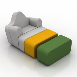 3D Armchair preview