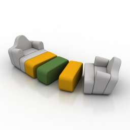 3D Armchair preview