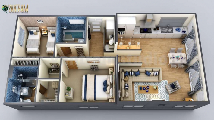 Architectural Home Design — Yantram Animation Studio (USA) — New York, United States