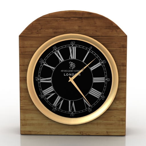 clock table 3D Model Preview #743d9086