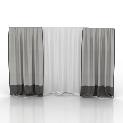 curtain 4 3D Model Preview #357650c7