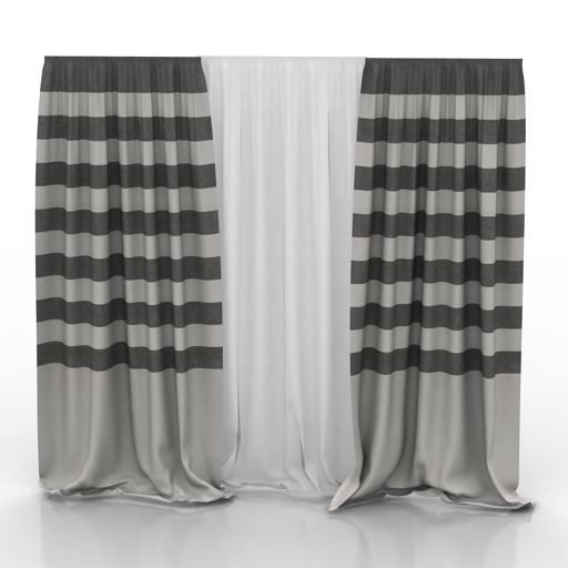 Curtain 3D model large preview