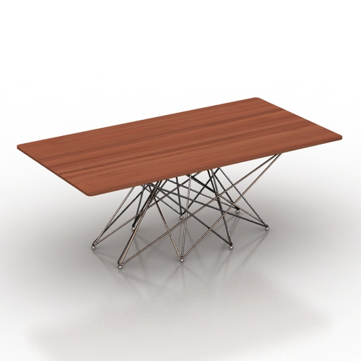 Table 3D model large preview