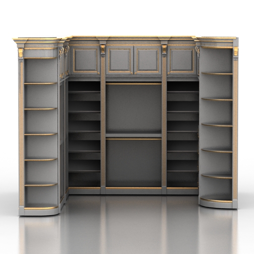 wardrobe classic room 3D Model Preview #25305328