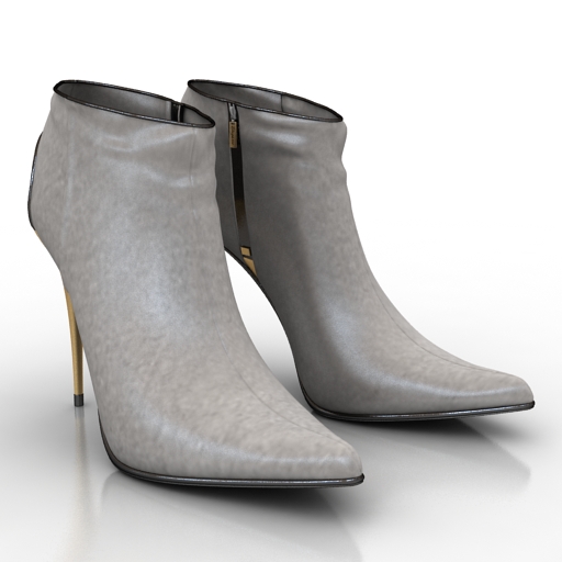 boots elegance shoes 3D Model Preview #7063b13b