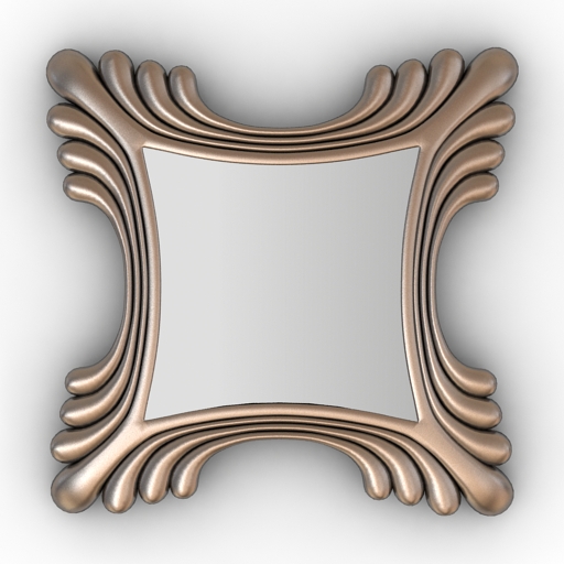 mirror oglinda vieja classic mirror frame 3D Model Preview #0569b227