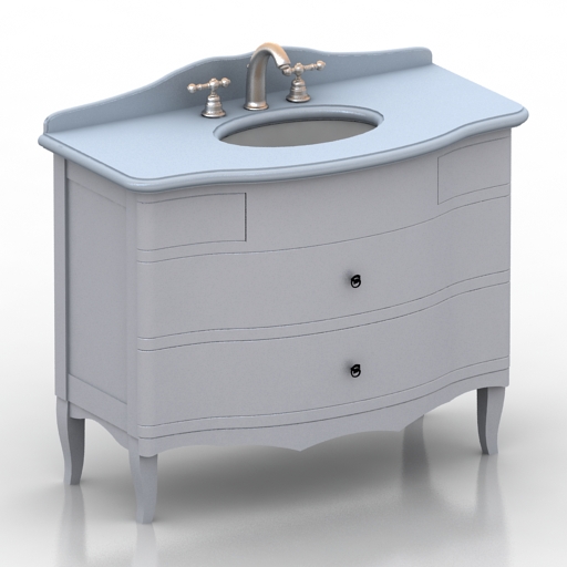 Wash-basin 3D model large preview