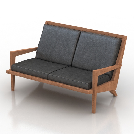 sofa boomerang love dexel crafted 3D Model Preview #7b82fe00