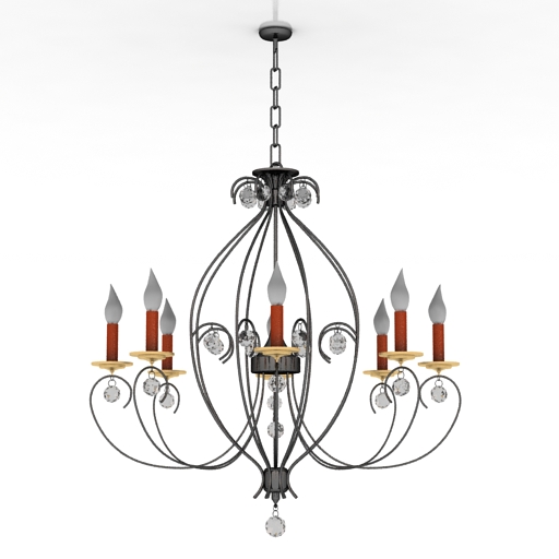 luster kolarz carat 0232 88 5 kpt chandelier 3D Model Preview #ece9c90d