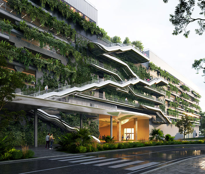 Mobility and Logistic hub by MAD Architects, Milan, Italy