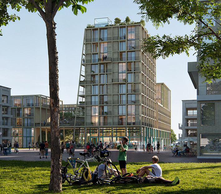 Robin Wood urban block, Amsterdam, the Netherlands