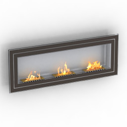 3D Fireplace preview