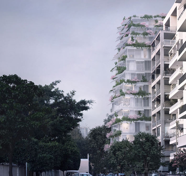 Midori tower by Paul Kaloustian, Beirut, Lebanon