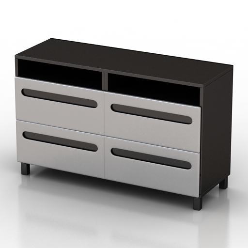 Locker 3D model large preview