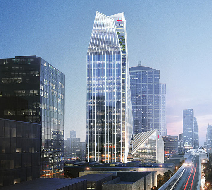 United Overseas Bank Head Office by KPF, Bangkok, Thailand