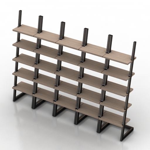shelf storage market 3D Model Preview #cfec3595