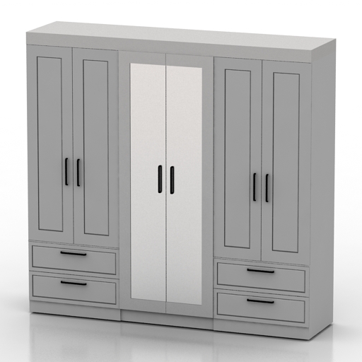 Wardrobe 3D model large preview