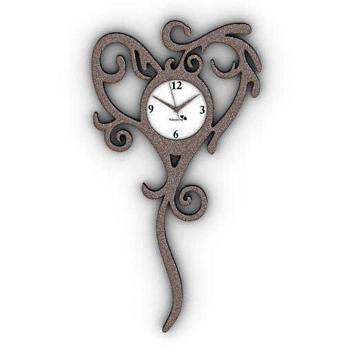 Clock 3D model large preview