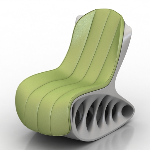 rocking chair cat 3D Model Preview #1cd263bf