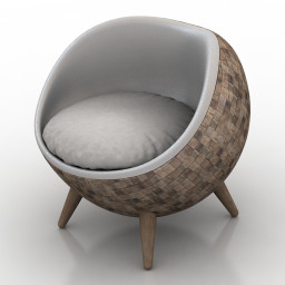 3D Armchair preview
