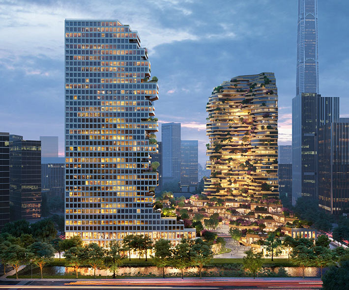 Oasis Towers by MVRDV, Nanjing, China