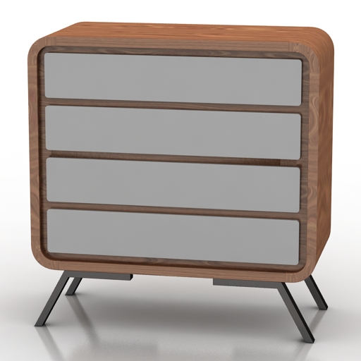 Locker 3D model large preview