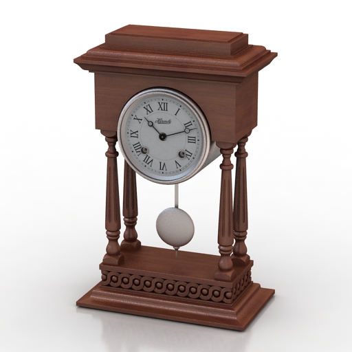 Clock 3D model large preview
