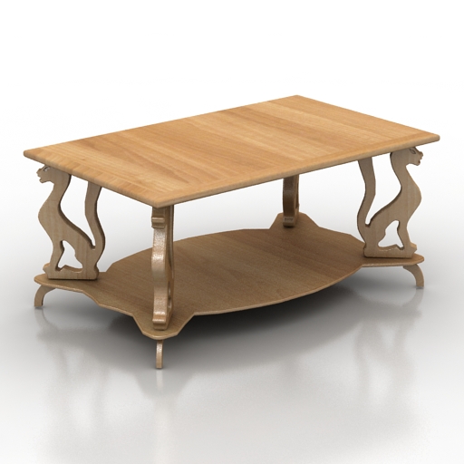 Table 3D model large preview