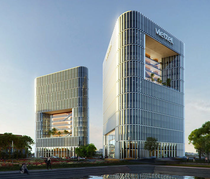 Viettel Group Headquarters by gmp, Da Nang, Vietnam