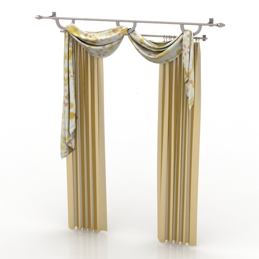 Curtain 3D model large preview