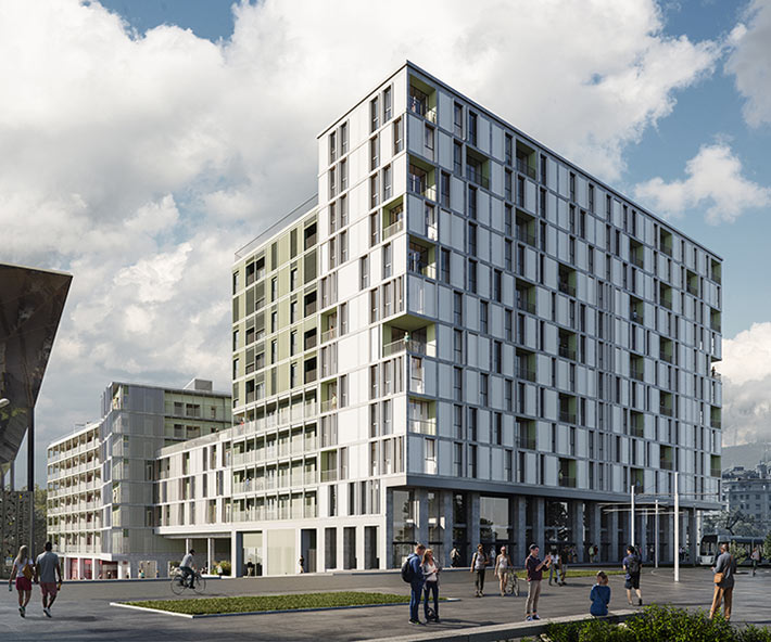 "Illa Glories" social housing, Barcelona, Spain