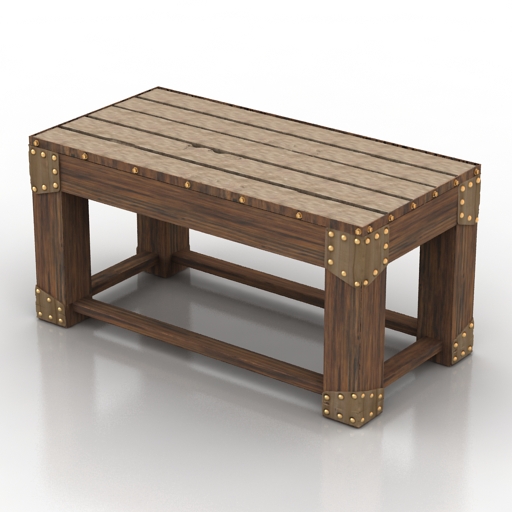 table coffee 2 3D Model Preview #54b70166