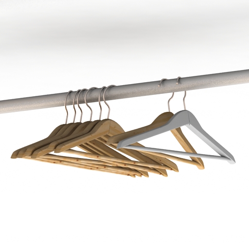 Hangers 3D model large preview