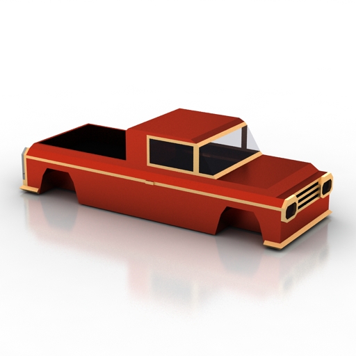 Car body 3D model large preview