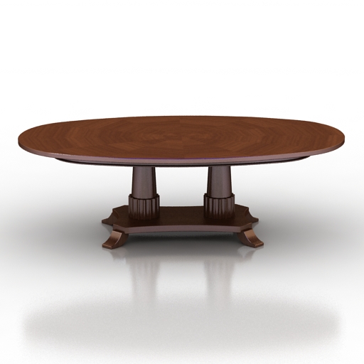 table morelato tavolo biedermeier dinning table 3D Model Preview #309b6cde
