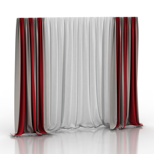 Curtain 3D model large preview