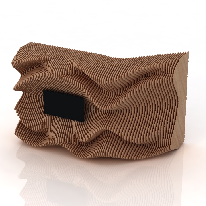tv wall 3D Model Preview #b6e3e0bd