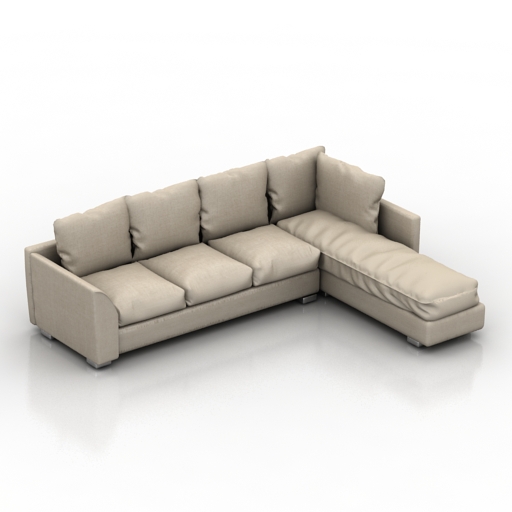Sofa 3D model large preview