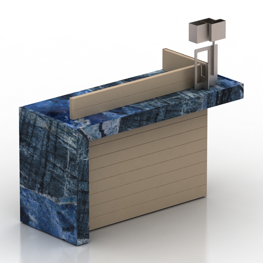 Table 3D model large preview