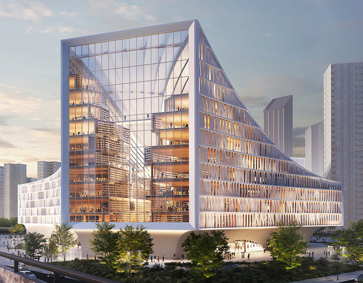 New Central Library by MVRDV, Wuhan, China