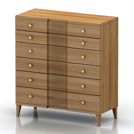 locker bernhadt haven tall chest commode 3D Model Preview #4a0482ff